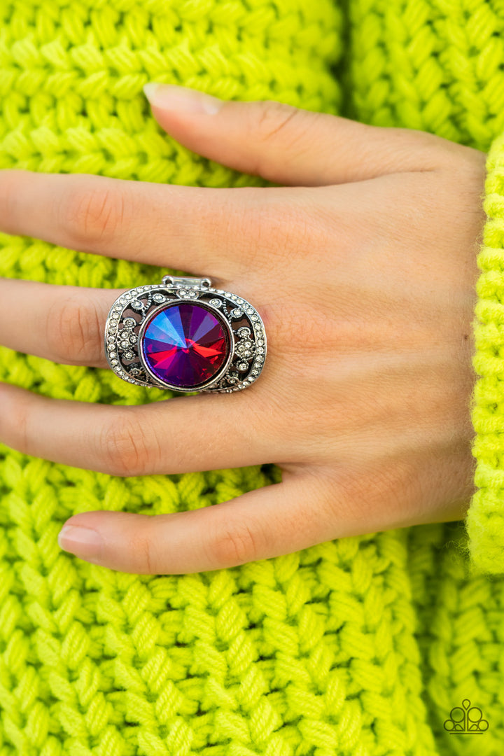 Paparazzi Galactic Garden - Pink Ring - 2022 Convention Collection