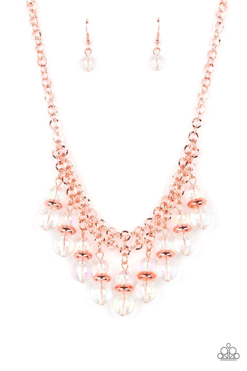 Paparazzi Deep Space Diva - Copper Iridescent Necklace - 2022 Convention Collection