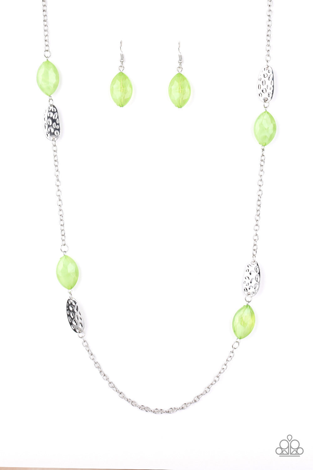 Paparazzi Beachfront Beauty - Green Necklace