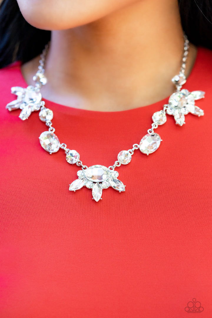 Paparazzi GLOW-trotting Twinkle - White Necklace - 2022 Convention Collection