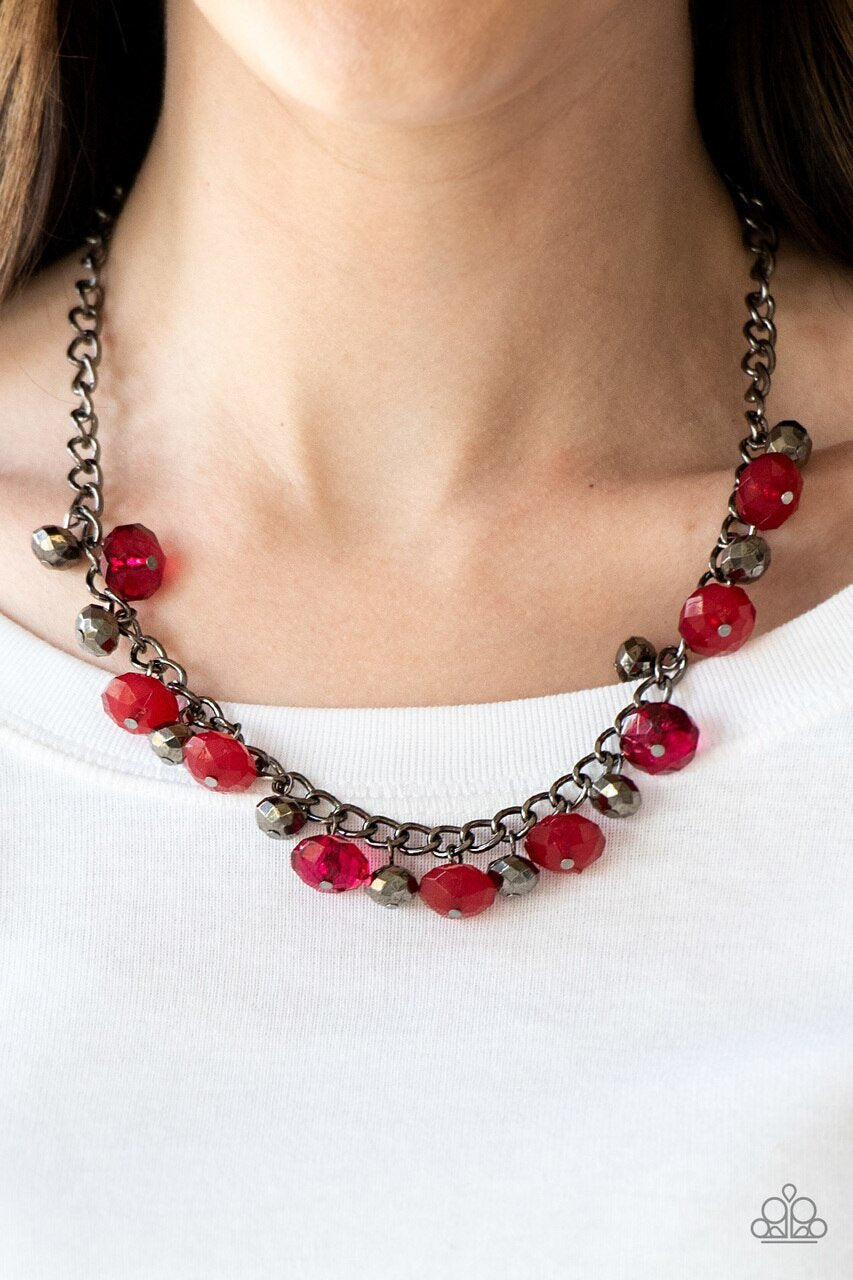 Paparazzi Runway Rebel - Red Necklace