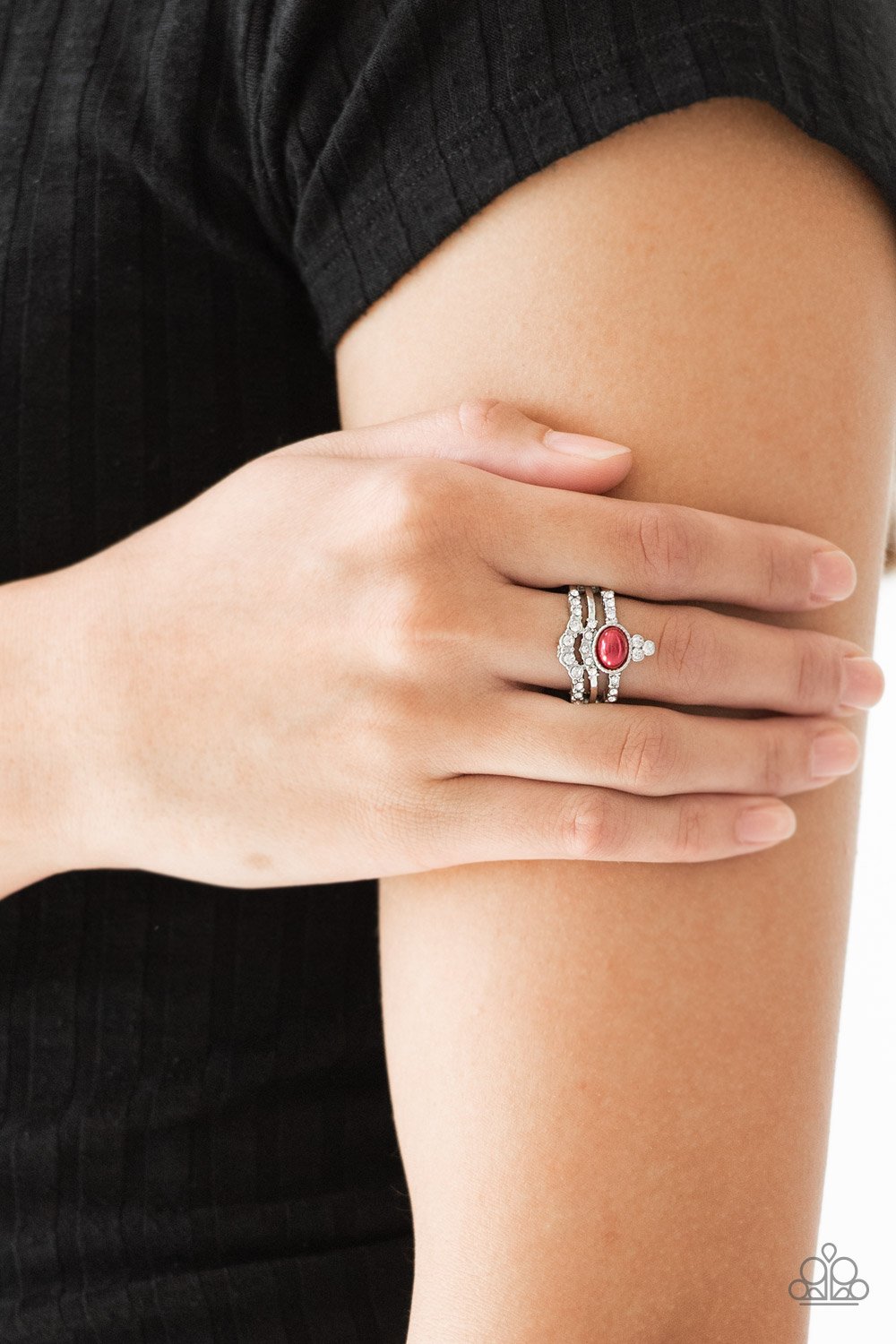 Paparazzi Timeless Tiaras - Red Ring