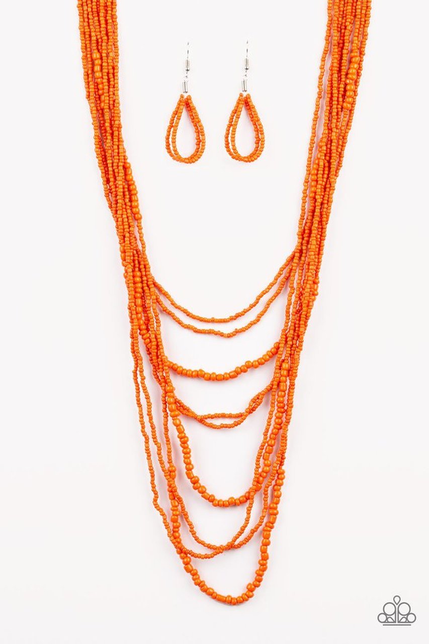 Paparazzi Totally Tonga - Orange Necklace