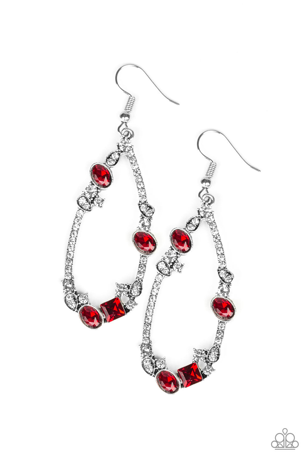 Paparazzi Quite The Collection - Red Earrings
