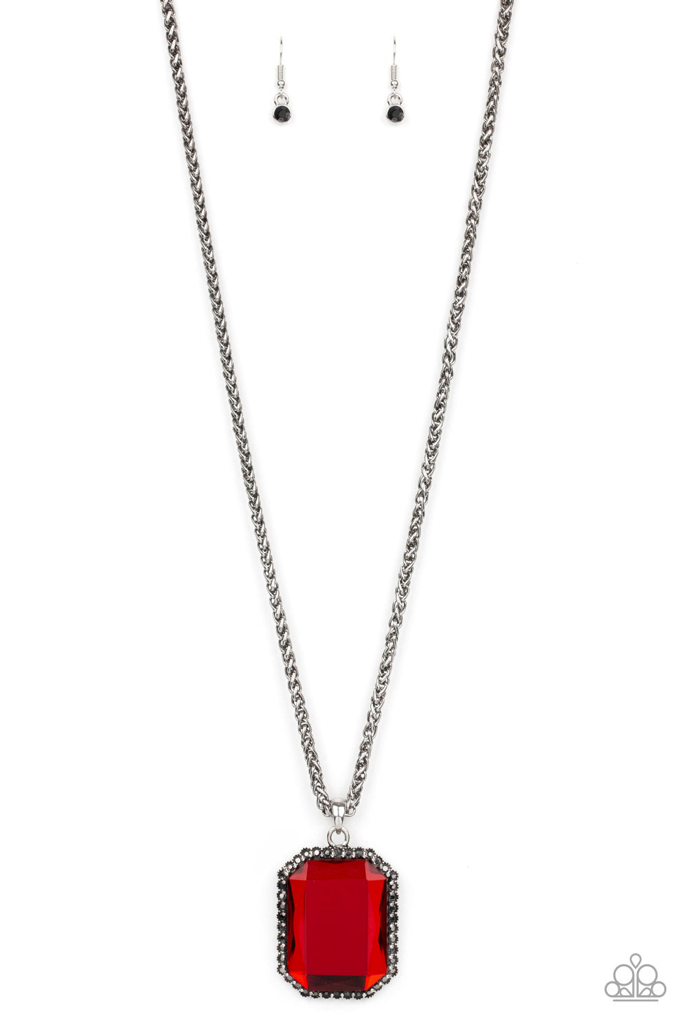 Paparazzi Let Your Heir Down - Red Necklace