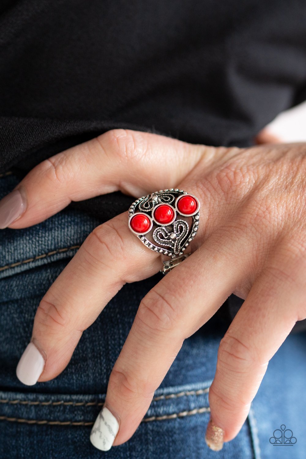 Paparazzi Triple Whammy - Red Ring