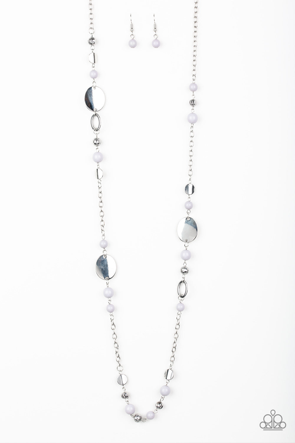 Paparazzi Serenely Springtime - Silver Necklace
