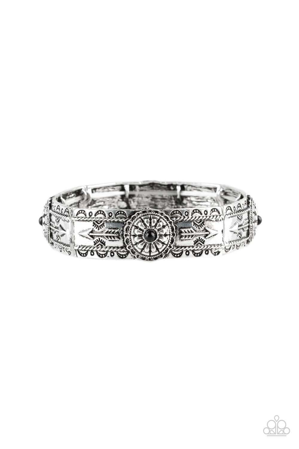 Paparazzi Southern Boarders - Black Bracelet