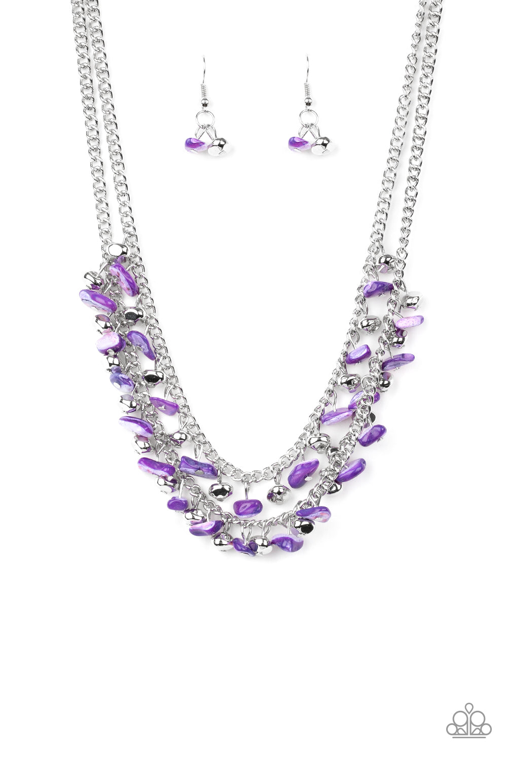 Paparazzi Pebble Pioneer - Purple Necklace