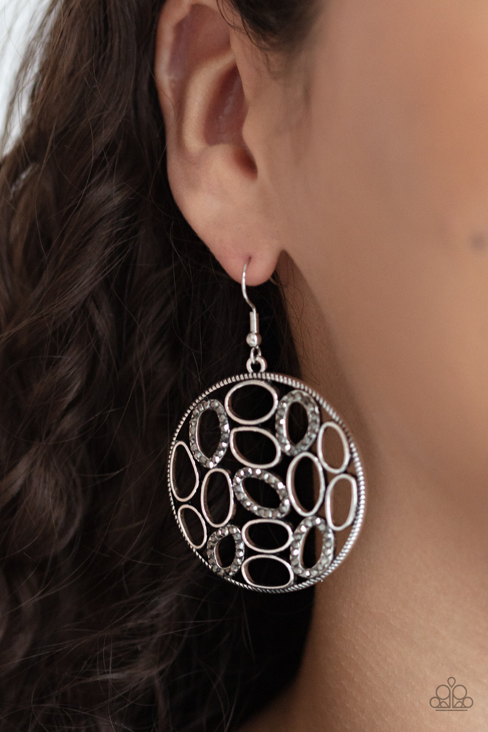 Paparazzi Watch OVAL Me - Silver Earrings