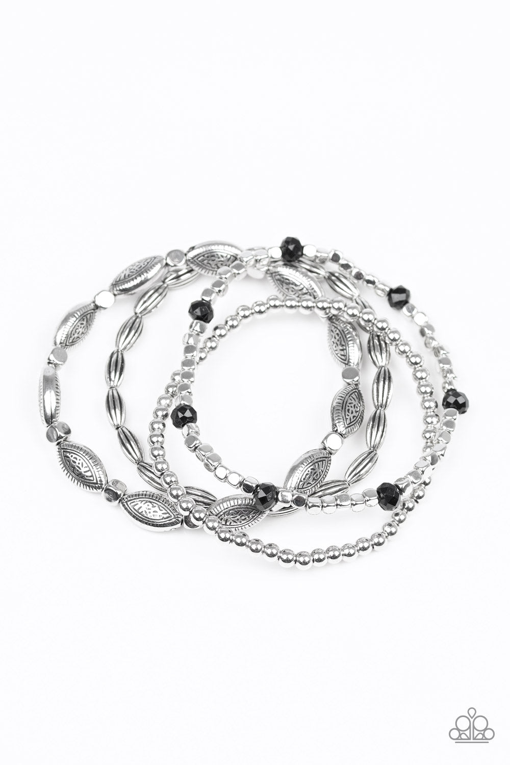 Paparazzi Full Of Wander - Black Bracelet