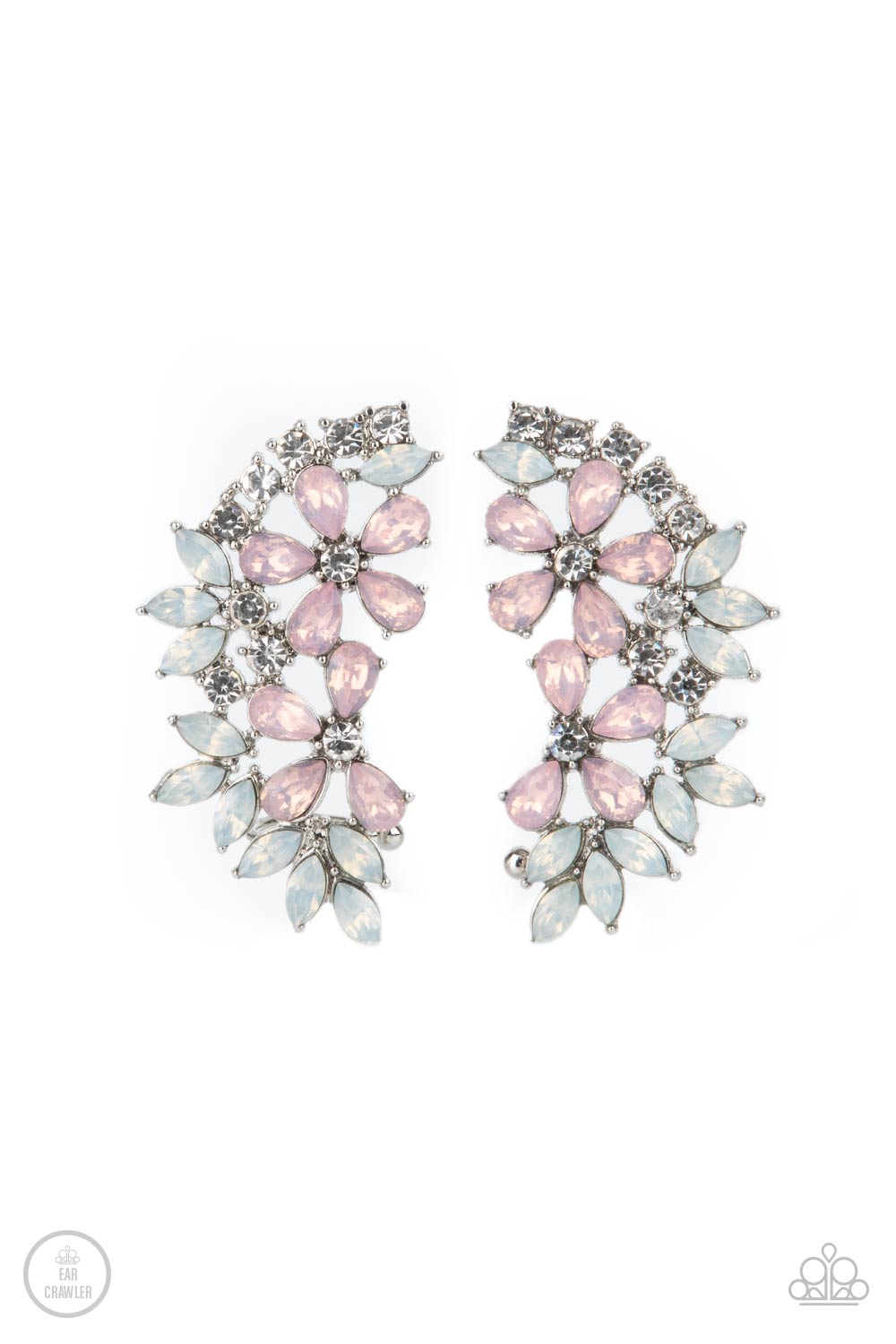 Paparazzi Garden Party Powerhouse - Pink Ear Crawler Earrings