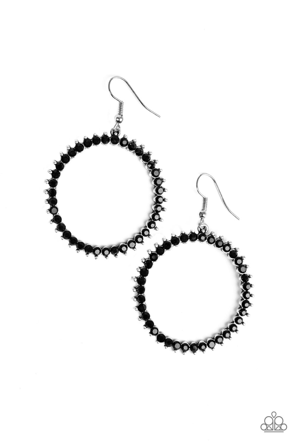 Paparazzi Spark Their Attention - Black Earrings