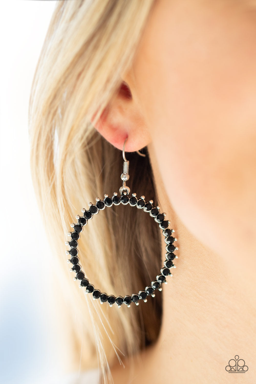 Paparazzi Spark Their Attention - Black Earrings
