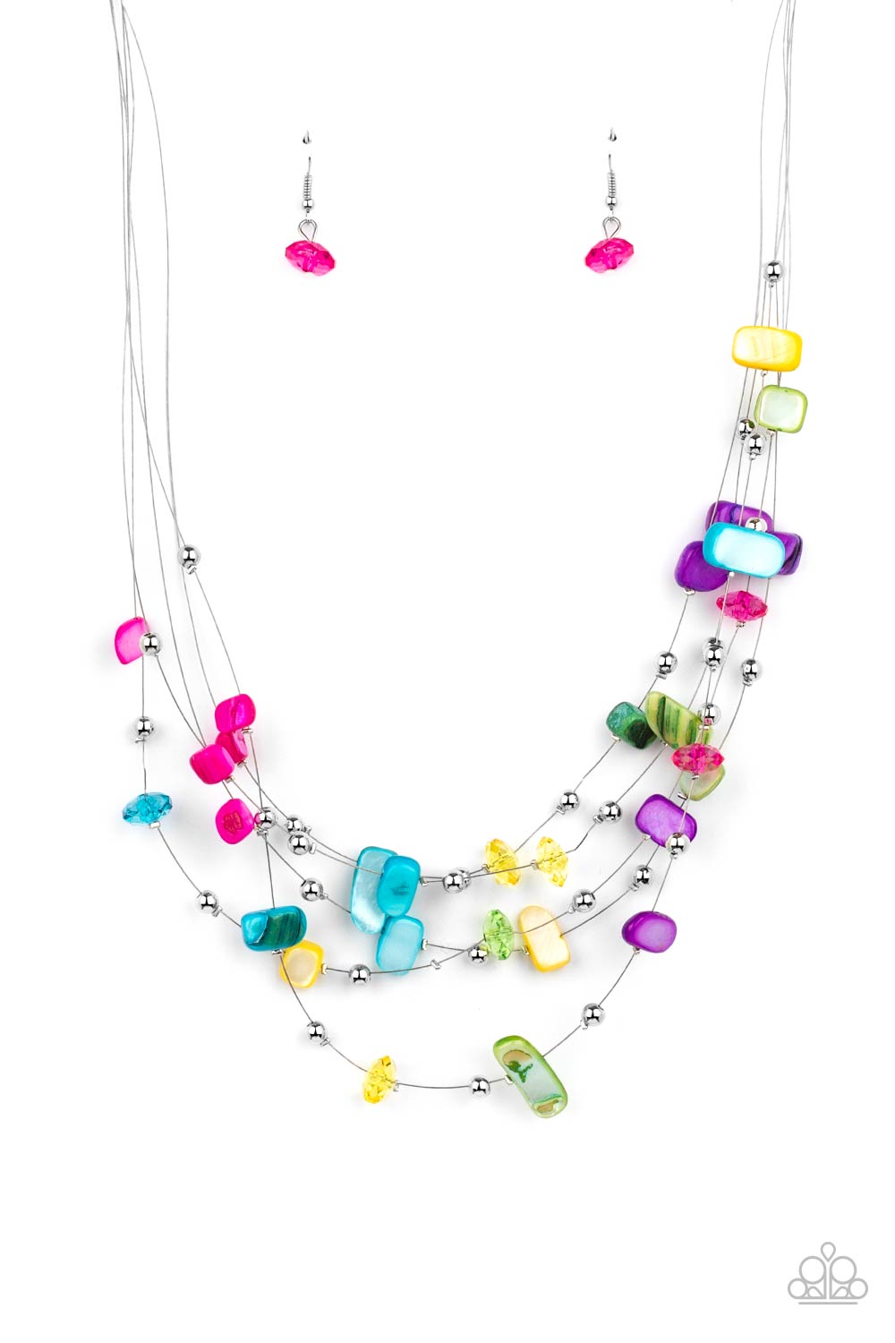 Paparazzi Prismatic Pebbles - Multi Necklace