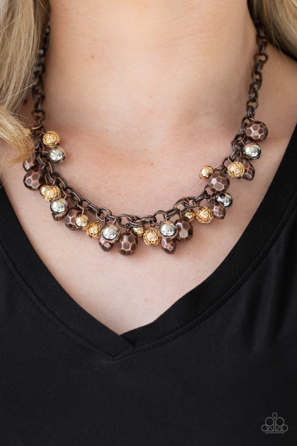 Paparazzi Building My Brand - Multi Copper Necklace