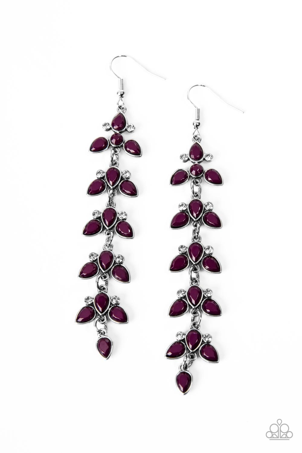 Paparazzi Fanciful Foliage - Purple Earrings