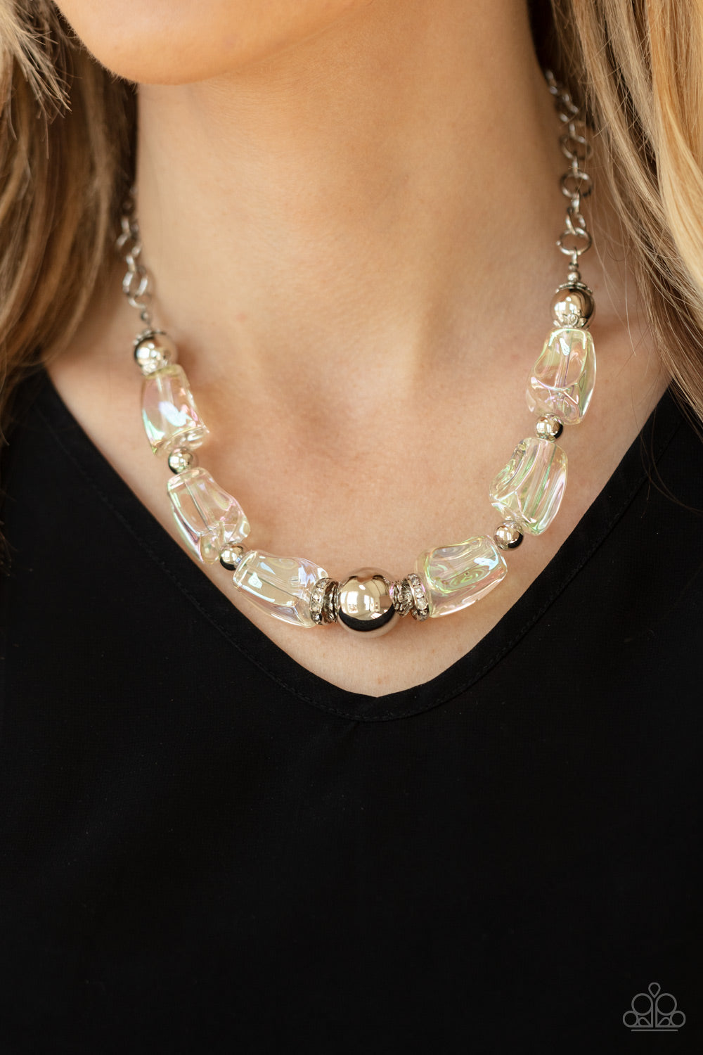 Paparazzi Iridescently Ice Queen - Multi Necklace