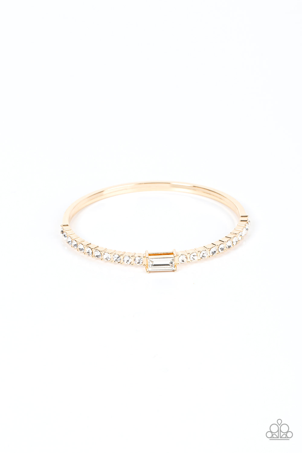 Paparazzi Party Crashing Couture - Gold Bangle Bracelet