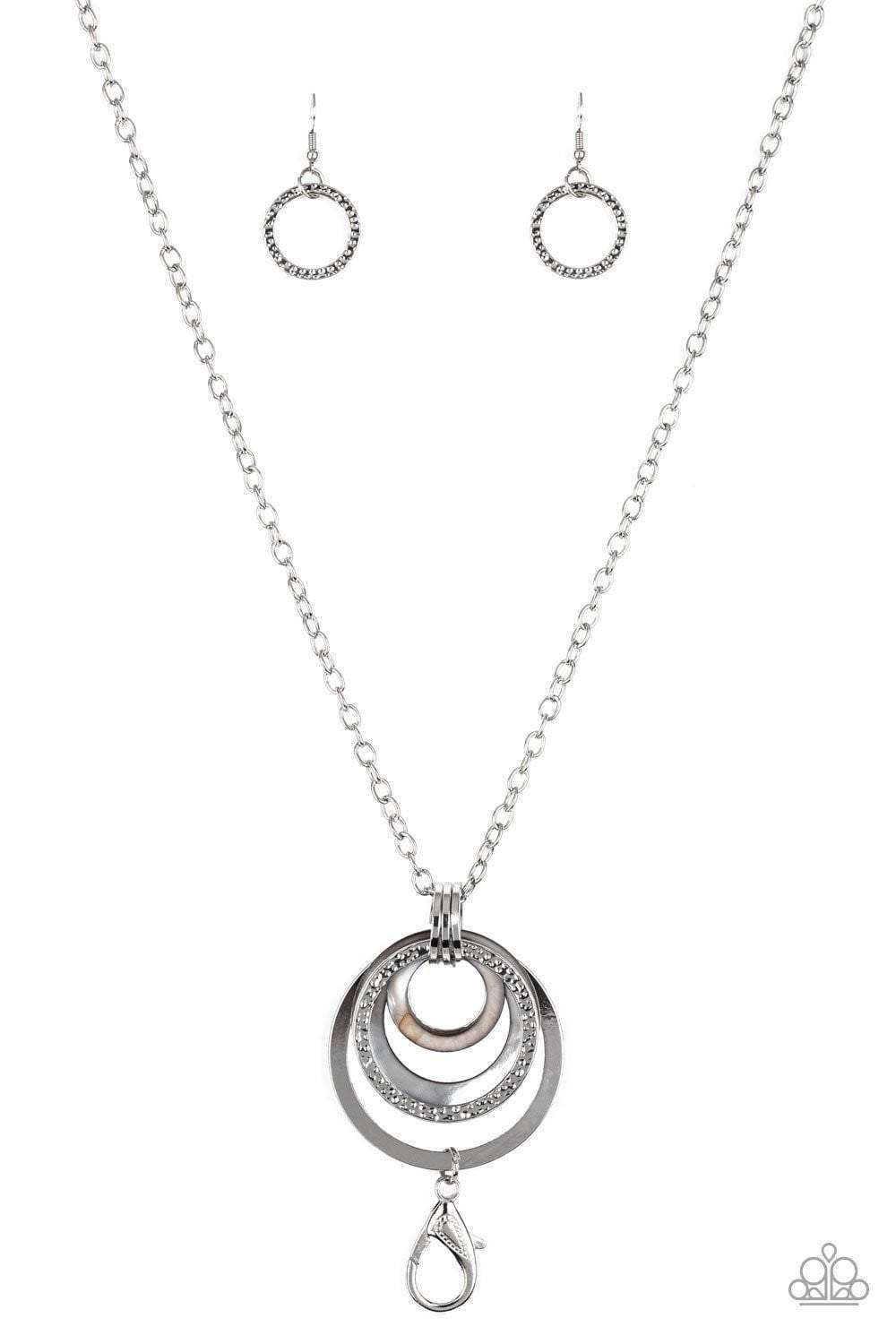 Paparazzi Coast Coasting - Silver Lanyard Necklace