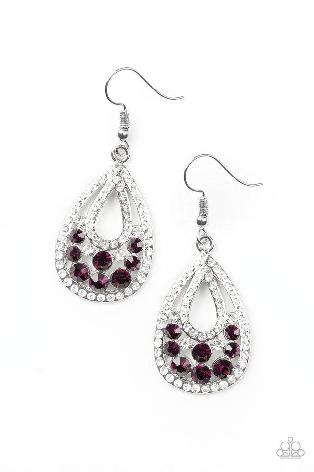 Paparazzi Sparkling Stardom - Purple Earrings