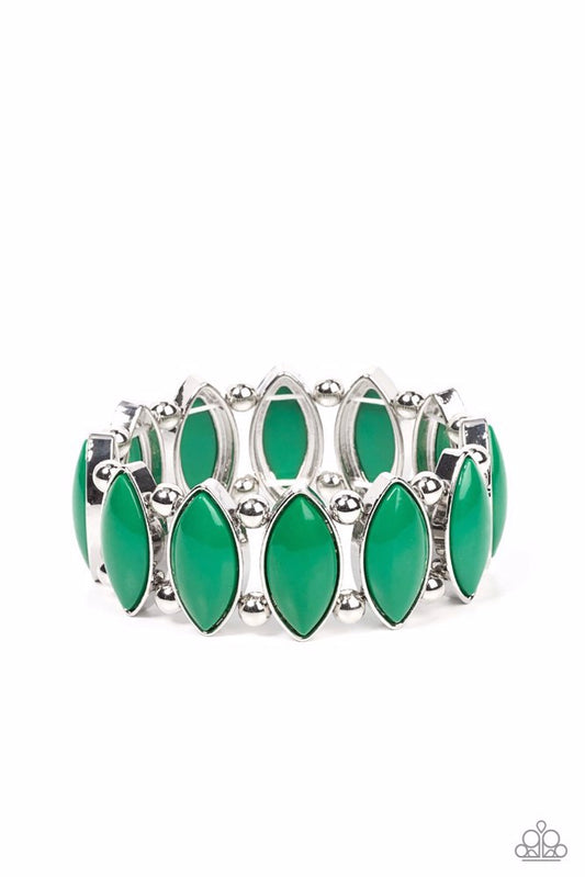 Paparazzi Cry Me A RIVERA - Green Bracelet - Fashion Fix Exclusive - September 2023