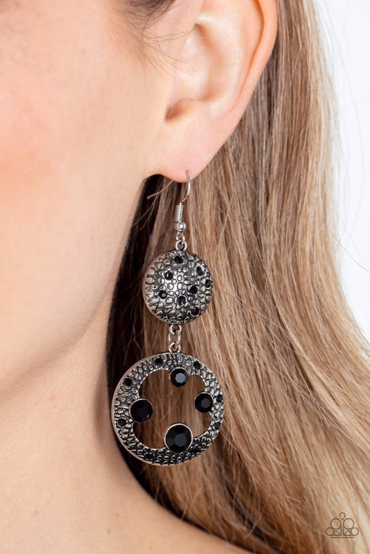 Paparazzi Eastern Entrada - Black Earrings - Fashion Fix Exclusive