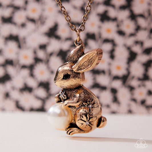 Paparazzi Easter Bunny - Gold Necklace