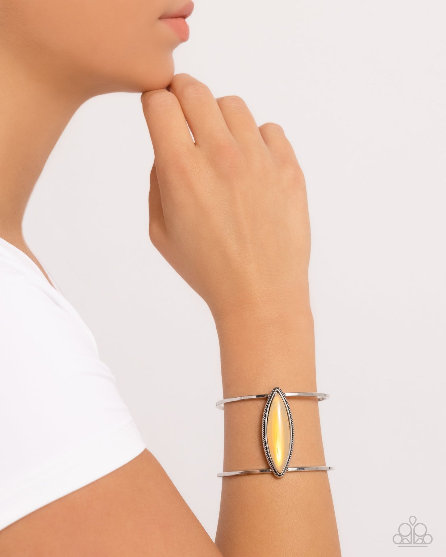 Paparazzi What You SEER Is What You Get - Yellow Cuff Bracelet