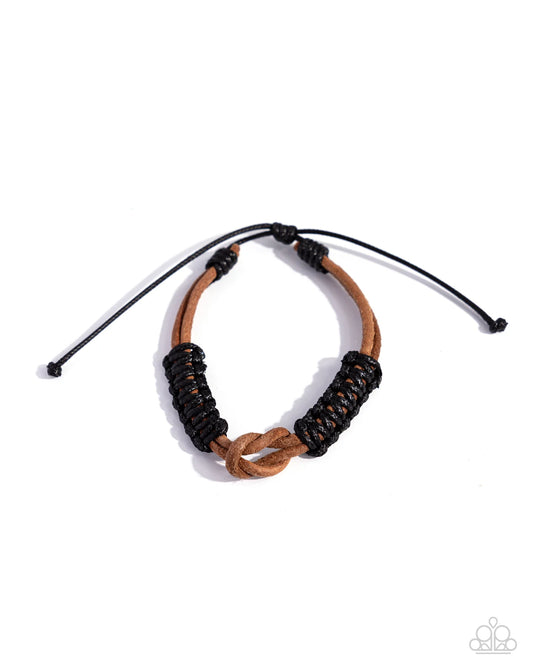 Paparazzi Nautical Myth - Multi Black Brown Urban Bracelet
