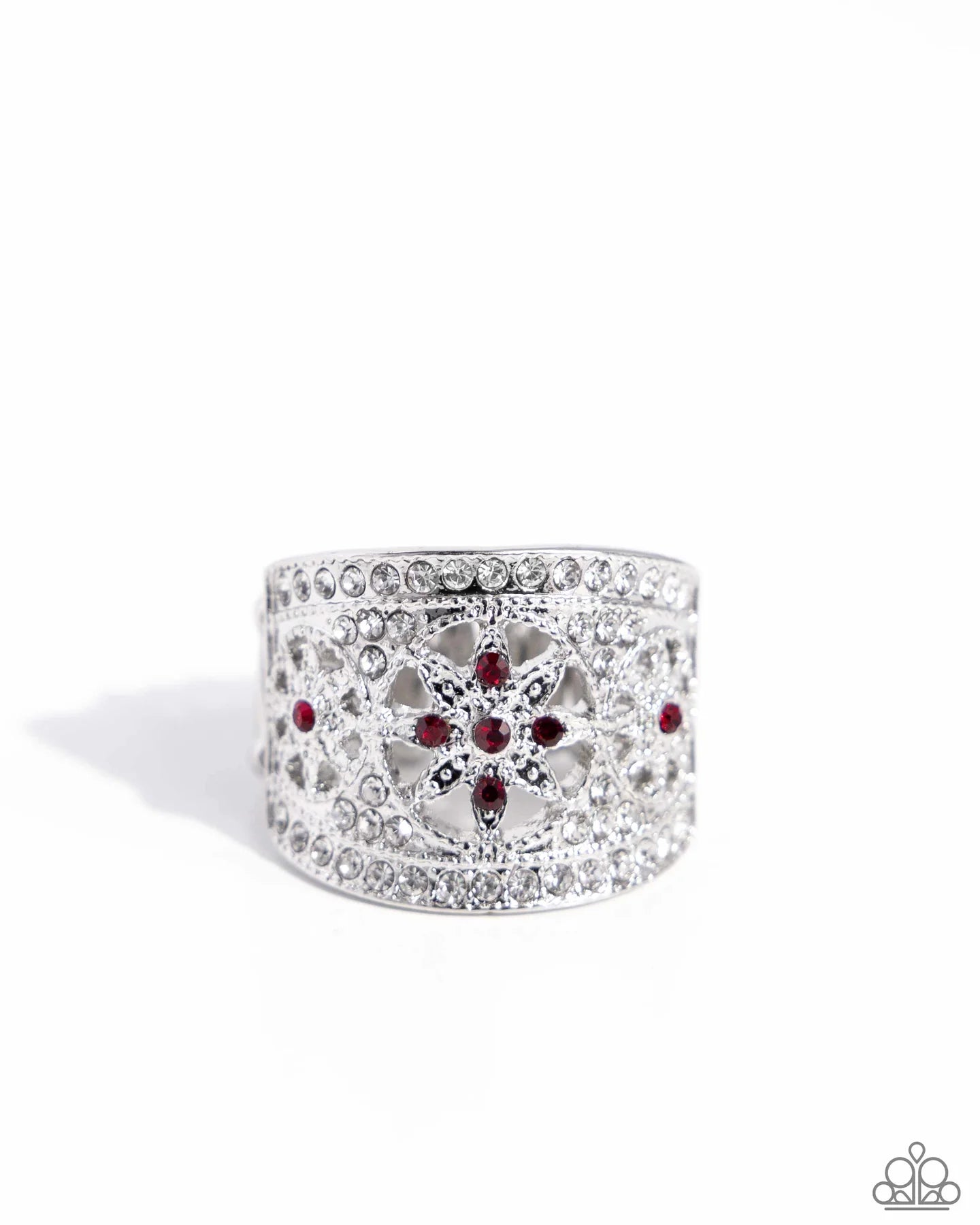 Paparazzi Gilded Glitz - Red Ring