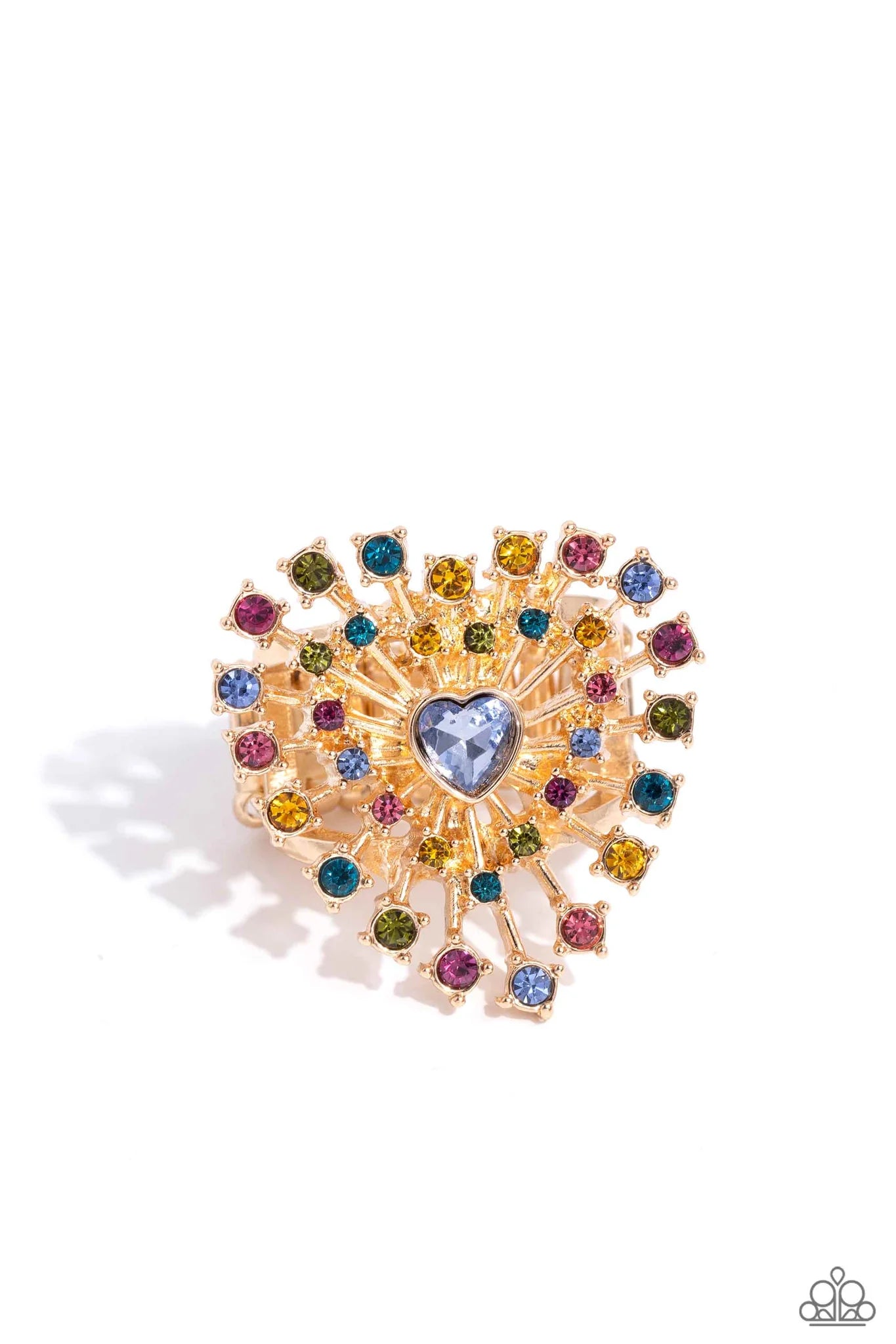 Paparazzi Bewitching Beau - Multi Heart Ring