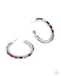 Paparazzi Carnival Chic - Multicolored Hoop Earrings