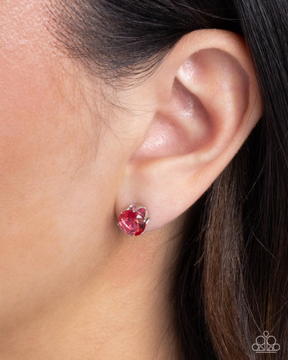 Paparazzi Simply Sublime - Pink Post Earrings