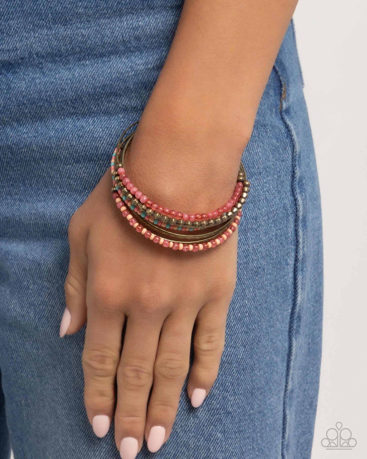 Paparazzi Seed Bead Shimmer - Brass Multi Bracelet