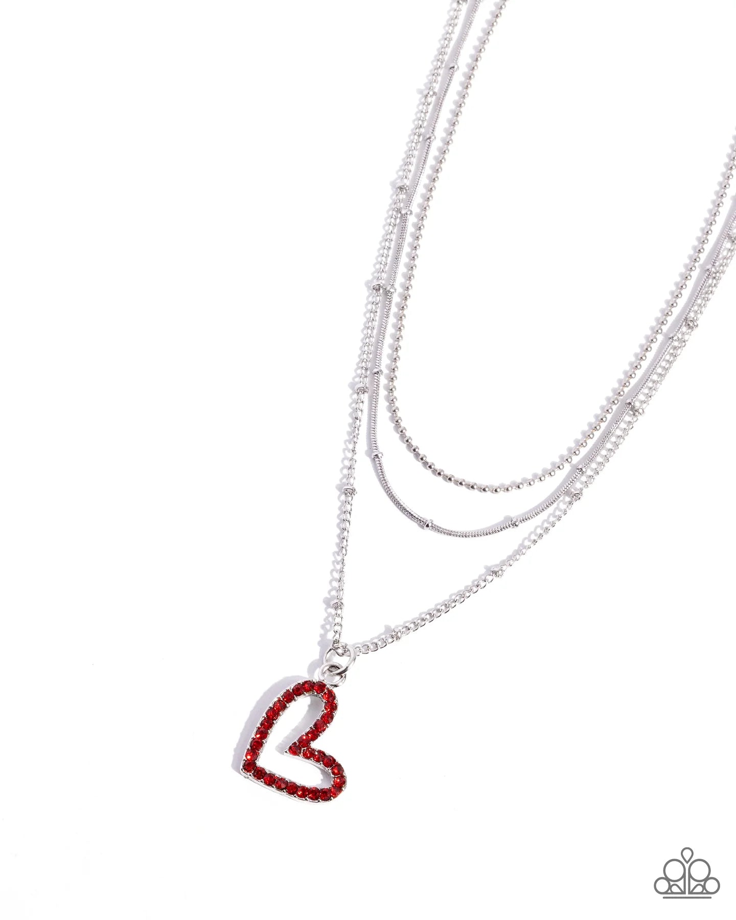 Paparazzi Valentine's Day Decadence - Red Heart Necklace