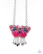 Paparazzi Mayoral Monarch - Pink Butterfly Necklace