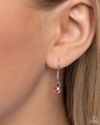 Paparazzi Aerial Academy - Pink Multi Iridescent Butterfly Necklace