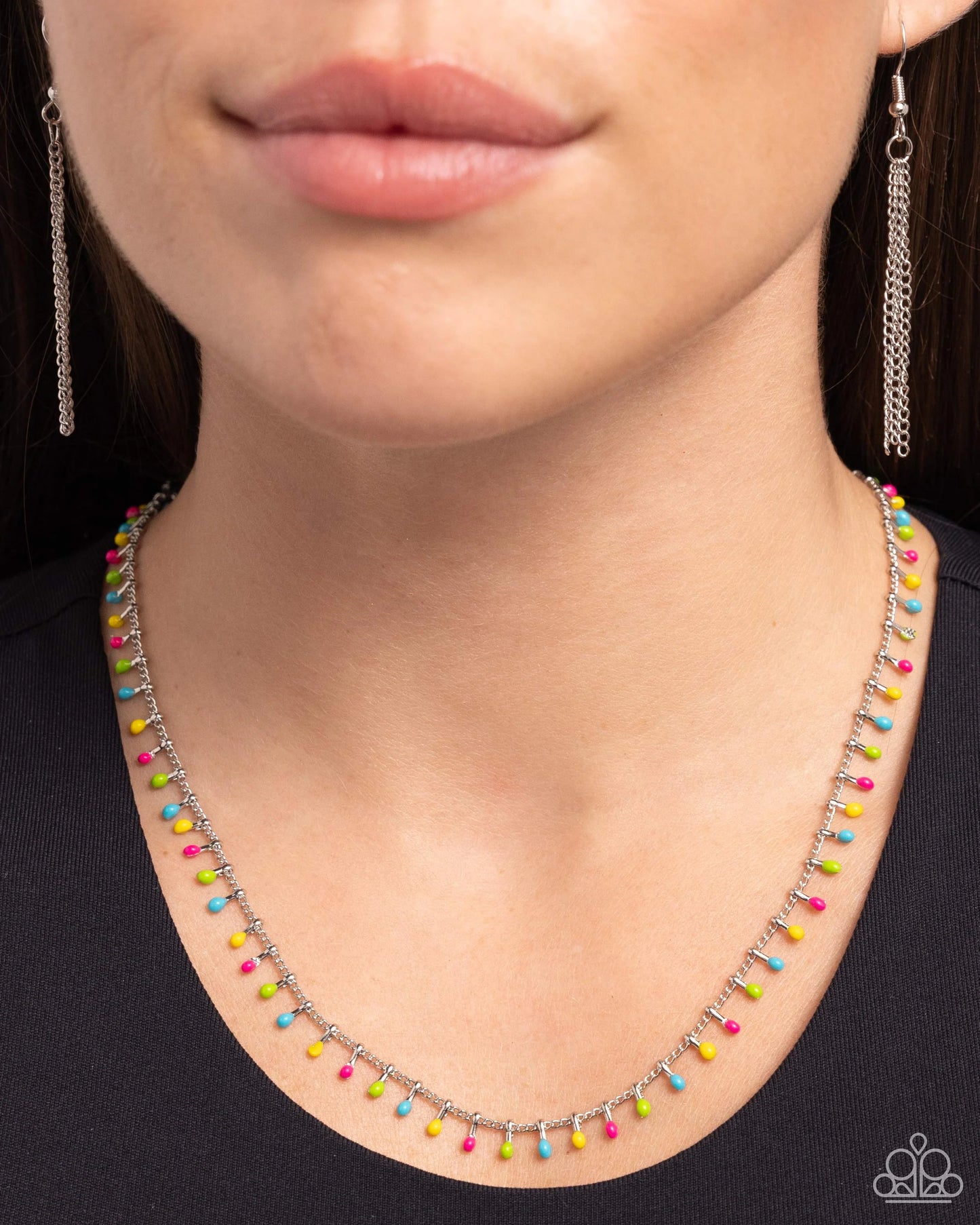 Paparazzi Bermuda Beads - Yellow Multi Necklace