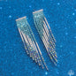 Paparazzi Careless Cascade - Blue Iridescent Earrings