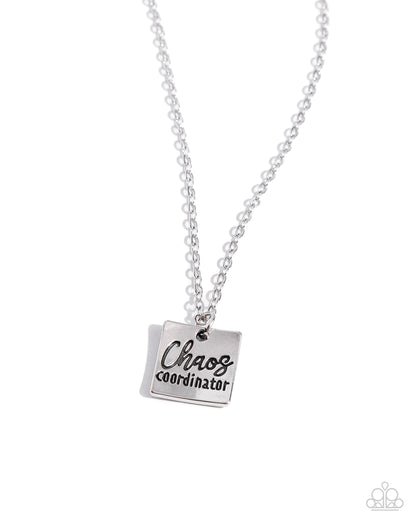 Paparazzi Chaos Coordinator - Silver Necklace