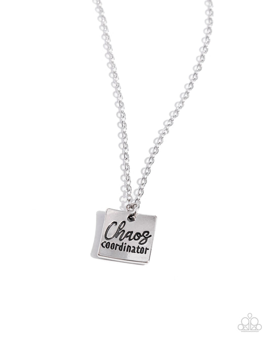 Paparazzi Chaos Coordinator - Silver Necklace
