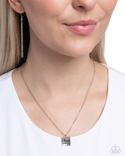 Paparazzi Chaos Coordinator - Silver Necklace