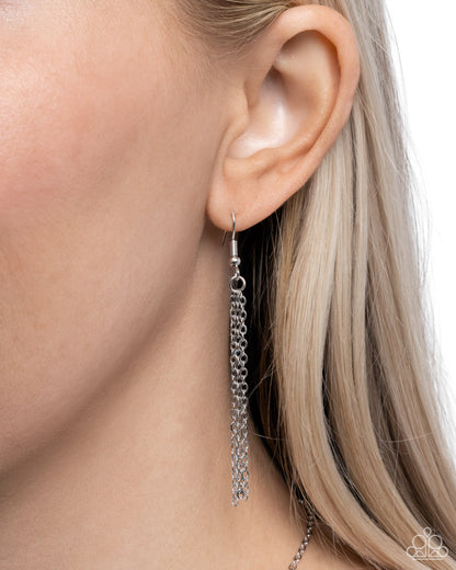 Paparazzi Chaos Coordinator - Silver Necklace