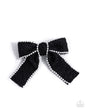 Paparazzi Coquette Charm - Black Bow Hair Clip