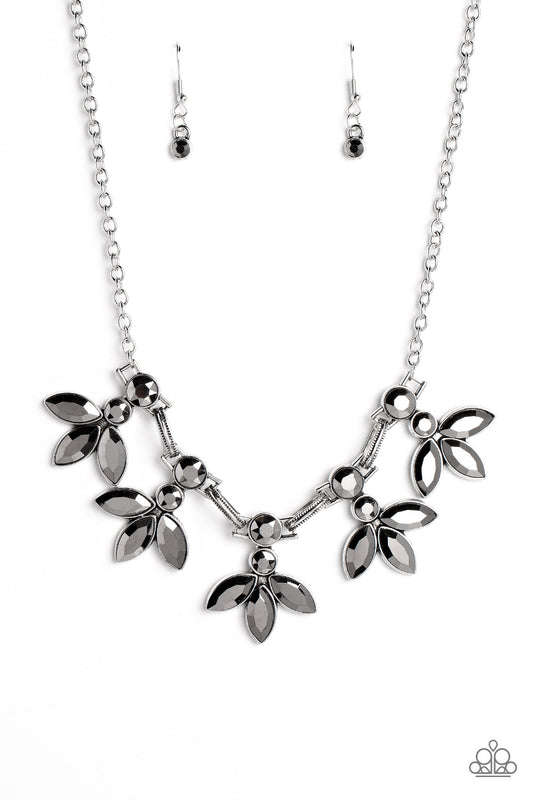 Paparazzi Dauntlessly Debonair - Silver Necklace