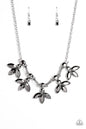 Paparazzi Dauntlessly Debonair - Silver Necklace