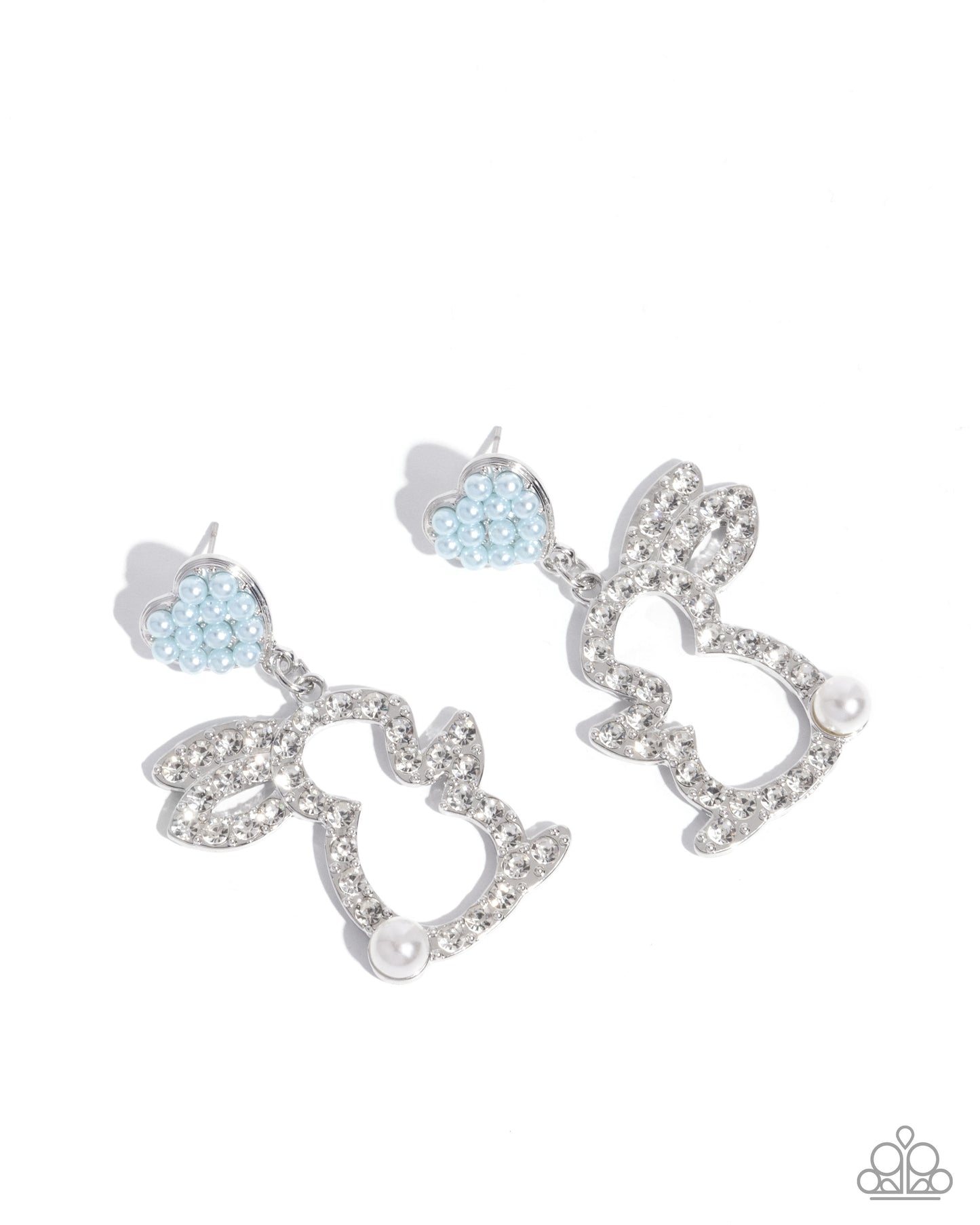 Paparazzi Easter Element - Blue Post Bunny Earrings