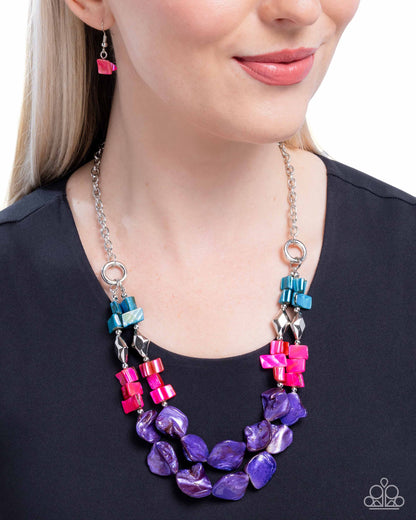 Paparazzi Eclectic Example - Purple Multi Necklace