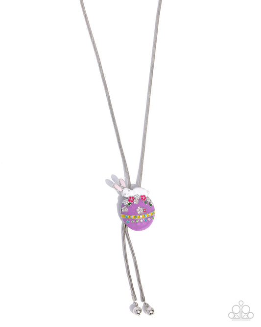 Paparazzi Elated Easter - Multi Egg Bunny Necklace